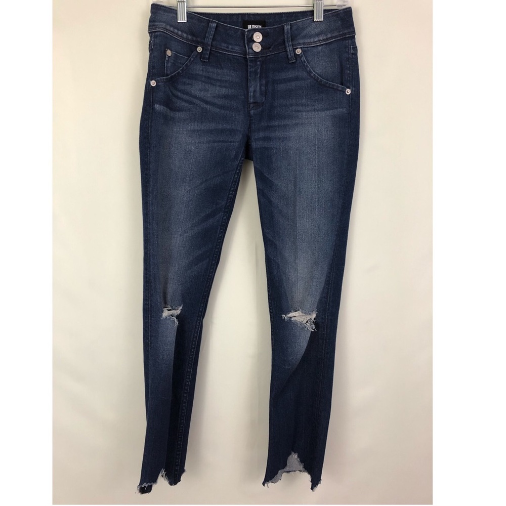 Hudson Collin Skinny Crop Raw Hem Size 26 NWT - Picture 3 of 8